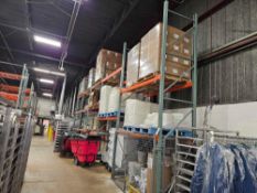 42 Ft L x 16 Ft H Teardrop Pallet Racking