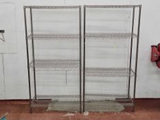 (2) Four Tier Shelves