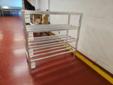 Lot of Four (4) Stainless Steel Dunnage Rack