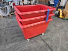 3 Uline Poly Trucks