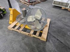 (2) Wall Mounted Fans