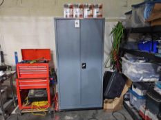 Cabinet with contents