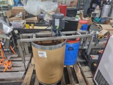 Barrel Mixer with 2 Stainless Steel Barrels