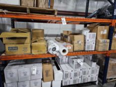 shelf of packaging and ppe equipment