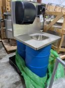 (2) Stainless Steel Portable Wash Sinks