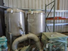 Holloway America 400 Gallon Stainless Steel Non-Jacketed Tank