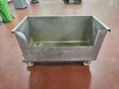 Stainless Steel Rolling Tub with Drain