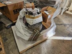 Pallet of misc Conveyor belt