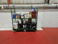 2 tier cart on Casters
