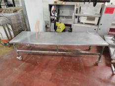 Stainless Steel Rolling Table