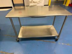 Stainless Steel Working Table with Casters