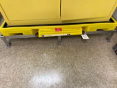 Spill Bin and Dunnage on Stainless Steel Rack