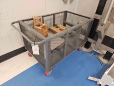 Cart on Casters with Scale Balancing Weights