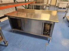 Stainless Steel H-7564 Prep Table on Casters