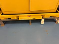 Dunnage and Spill Bin on Steel Rack