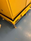 Dunnage and Spill Bin on steel rack