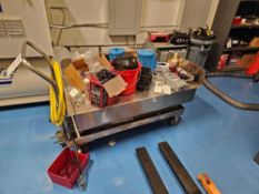 Stainless Steel Raising Platform Cart