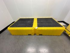 Spill Bins, extra large chemical drains