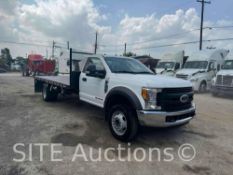 2017 Ford F550 SD Single Cab Flatbed Truck