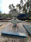 Qty of 2 7-1/16 10K Manual Gate Valves w/ Platform