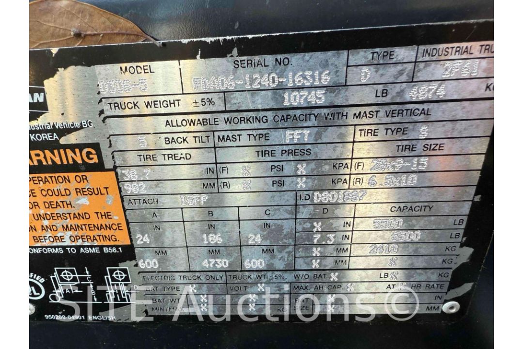 Doosan D30S-5 Forklift - Image 6 of 15