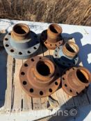 Qty. of 4- Misc. Sized Flanges x E-32 Thread
