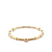 22k Yellow Gold Slip On Bamboo Bangle
