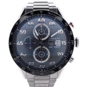 Men's Tag Heuer Carrera Calibre 1887 with Grey/Blue Dial in Stainless Steel Watch