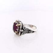Konstantino Two-Tone Ruby Doublet Ring