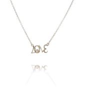 Judith Ripka 18k Yellow Gold Eros Love Necklace with Diamond