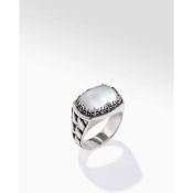 Konstantino Sterling Silver Mother of Pearl Ring