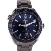 Men's Omega Titanium Seamaster Planet Ocean Blue Dial Watch