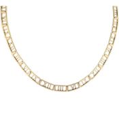 Tiffany & Co. 18k Yellow Gold Roman Numerals Atlas Collection Collar