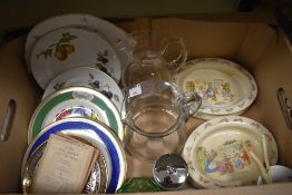 Two Royal Worcester 'Evesham' side plates, three collectors display plates, two Royal 'Doulton