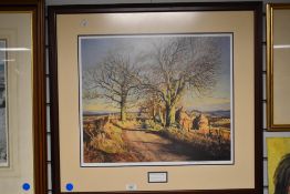 Chestnut Trees at Dron, a limited edition print after J McIntosh Patrick RSA, ROI, LLD no.271/850