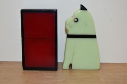 Two 1950's novelty early plastic cigarette lighters.