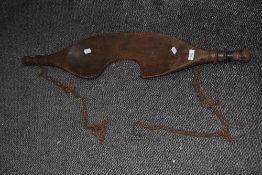 An antique wooden dairy maids shoulder yolk.