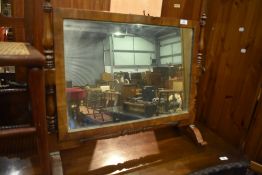A Victorian mahogany framed toilet mirror, approx 69 x 60cm