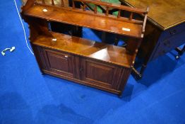 A Victorian mahogany wall cupboard , approx 63 x 63cm