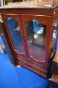 A modern laminate display cabinet