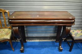 A 19th Century mahogany console table , approx. dimensions W123 D50 H92cm
