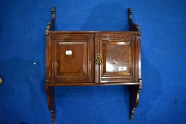 A Victorian mahogany wall cabinet