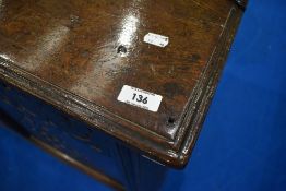 A period oak kist having triple carved panel , dimensions approx. W142cm H70cm D56cm