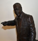 After Nicholas Dimbleby (b.1946, British), a bronze study, Duke Ellington, maquette for Soho Square,