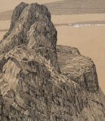 Alfred Wainwright (1907-1991, British), pen and ink, 'Sgurr Dearg: An Stac', The Inaccessible