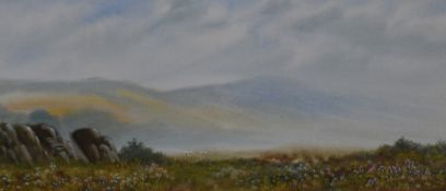 19th/20th Century, watercolour and gouache on paper, Two colourful landscape studies depicting
