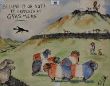 Local Interest* 'WILK' John William (Bill) Wilkinson (British 1906-1994) an amusing ink and