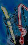 Sarah Graham (Contemporary, British), mixed media on paper, 'Pop Fizz II', an original, initials