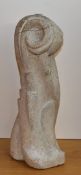 Joseph Csaky (1888-1971, Hungarian), limestone, An abstract sculpture displaying Cubist