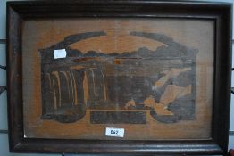 An early 20th century tray, having depiction of Niagara falls.